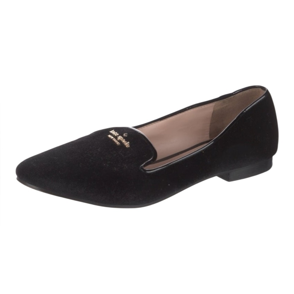 Kate Spade New York Claudia Black Velvet Loafers Women’s 7.5B Low Heel Flats - Picture 6 of 8